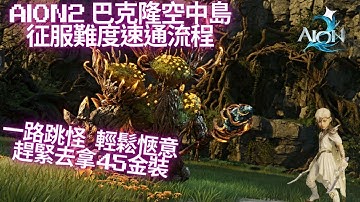 【AION2】巴克隆空中島 征服難度速通流程攻略！想要45金裝嗎？就看這部影片！