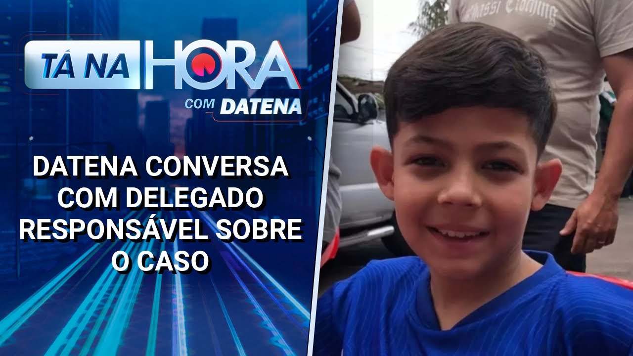 Exclusivo: Datena conversa com delegado sobre o desaparecimento de Mateus | Tá na Hora (18/12/24)