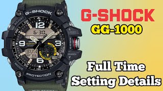 Full Time Setting Details G-SHOCK GG-1000 Mudmaster