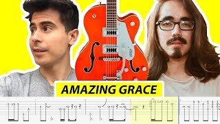 Video thumbnail of "Mateus Asato - Amazing Grace (with TABS) - by Riff_Hero"