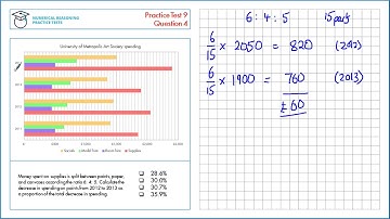 Numerical Reasoning Tutor - Test 9 Question 4