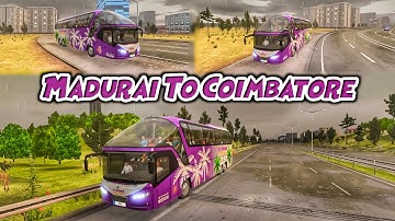 Bus Simulator Ultimate | Madurai To Coimbatore | Best Driving Gameplay (Android/IOS) #bussimulator