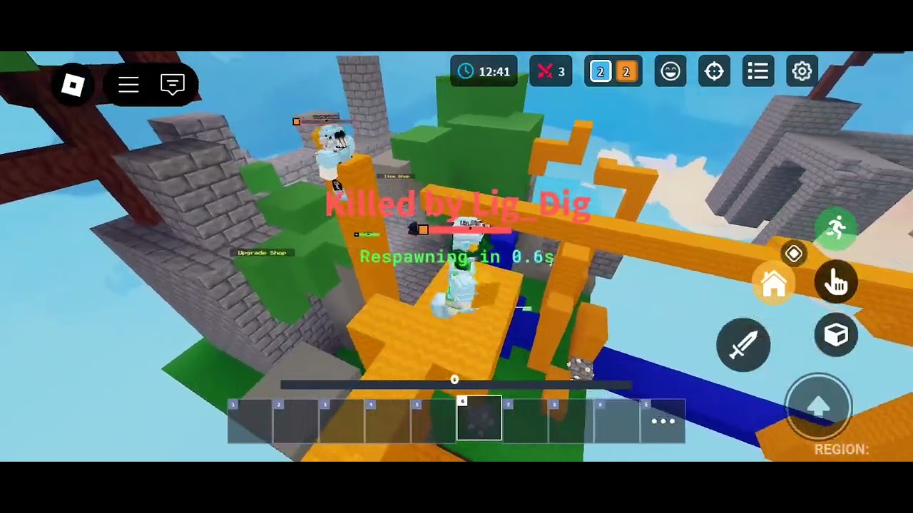 playing bedwars with my brother (p2) - YouTube