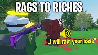 PERFECT 0 DEATHS RAGS TO RICHES! | Unturned Vanilla