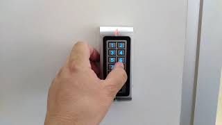 Standalone Access control system with PIN & Swipe card How to add and delete Pin