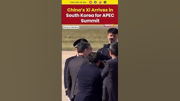 #watch | Xi Jinping Arrives in South Korea Ahead of Key APEC Summit Talks #trumpximeeting #shorts