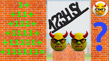 DRAW to SMASH 1+11+111+1111+11111+111111+1111111 = ❓