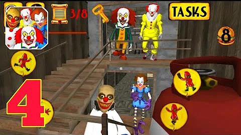Clown hospital neighbour escape 3d part-4.#newgame #clownhospitalescape #clownbrothers #clownescape.