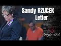 Sandy Rzucek letter ....