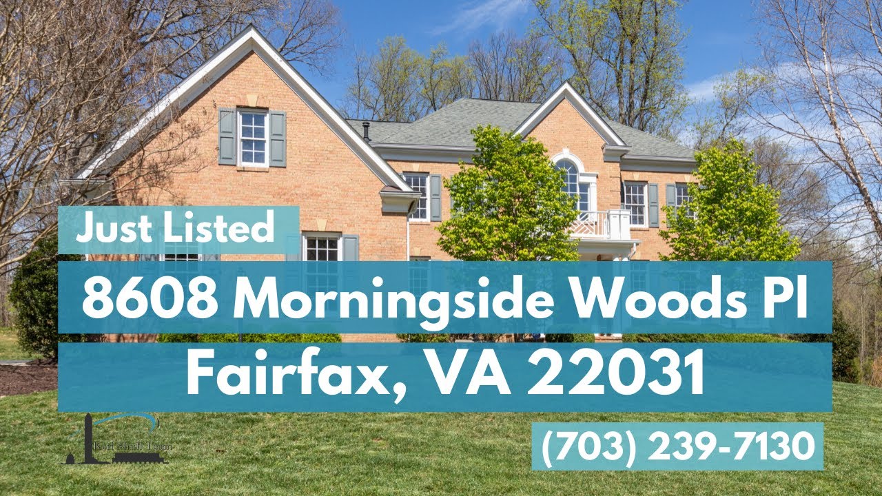 8608 Morningside Woods Pl Home For Sale Fairfax, VA 22031 YouTube