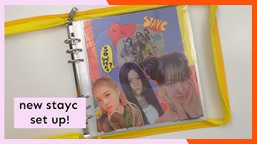 moving my stayc collection to an a5 wide | chatty and a little crafty