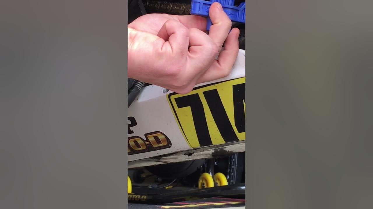 How to measure proper chain slack on your motorcycle. YouTube