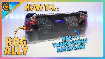 How to install the JSAUX RGB ROG Ally transparent backplate mod