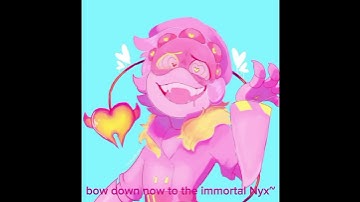 Murder drones Panic AU nyx and Uzi. epic the musical. love in PARIDISE.