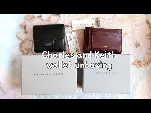 Charles & Keith metallic accent short & Gemma wallet unboxing + what fits!  