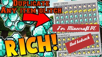 How To Duplicate Any Item On Minecraft PE bedrock 1.14-1.15