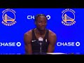 Jonathan Kuminga Postgame Interview | Golden State Warriors blowout Dallas Mavericks 130-92