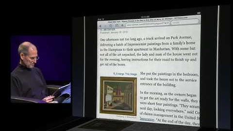 iPad demo - browsing the web