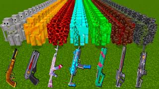 Which TaCZ Gun is Stronger Against ALL GOLEMS in Minecraft ?