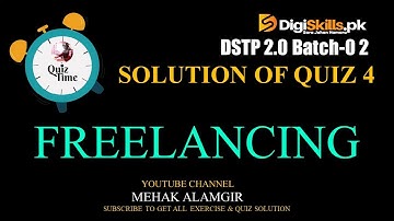 DSTP 2.0 Batch 02 Freelancing Quiz 4 Solution 2022 || Freelancing Quiz 4