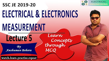 Lec 05 I Moving Coil type Instrument | MCQs Electrical and Electronics measurement I SSC JE I EdUp I