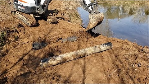Sneak Peek & Time lapse raising pond dam 3 feet & installing 2 culvert overflow pipes.