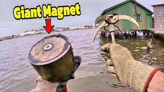 I Hit The JACKPOT Magnet Fishing 100 Year Old Floating Cabins!