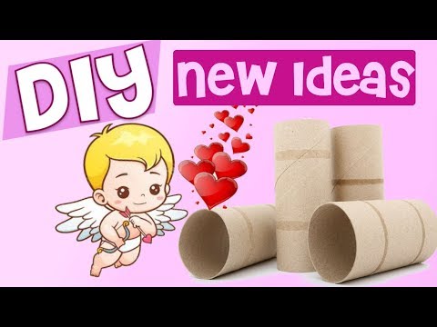 Valentine's crafts with tp rolls ❤️ Easy recycled diy for kids Cute & Kawaii valentine gifts