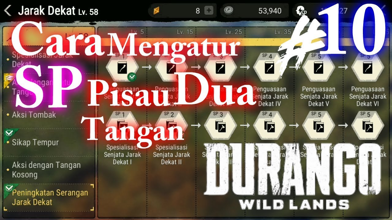 Cara mengatur SP Pisau Dua Tangan - Durango Wild Lands