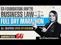 🎯 CA Foundation Jan’26 | 💯 Speed-Up Revision | 🚀 Full Day Marathon | Business Law | SCClasses