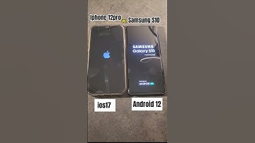 Boot up test iPhone 12 pro vs. Samsung S10 | ios17 vs. Android  12 #12pro #galaxys10 #androidvsios