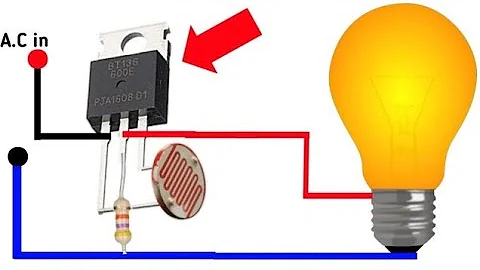 how to make 230volt bulb automatic on of using ldr, very easy | bt136 ldr switch