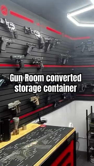 Gun Room converted storage container by Tactical Walls - YouTube