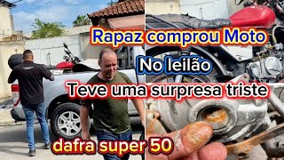 Dafra super 50 não tem centelha e motor travado 