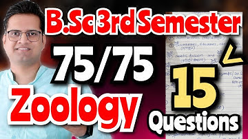B.Sc 3rd Semester Zoology Most Important Questions!#bedkdian#mjpru#zoology#bsc3rdsemester