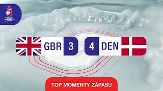 VEĽKÁ BRITÁNIA vs. DÁNSKO | 3:4 | IIHF Majstrovstvá sveta 2024 - Highlighty zápasu