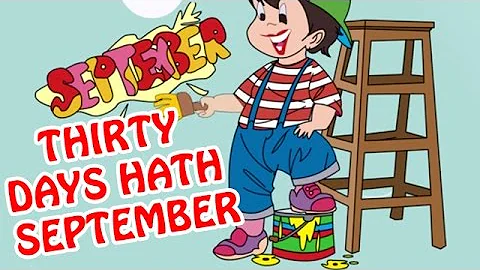 Thirty Days Hath September | Animated Nursery Rhyme in English
