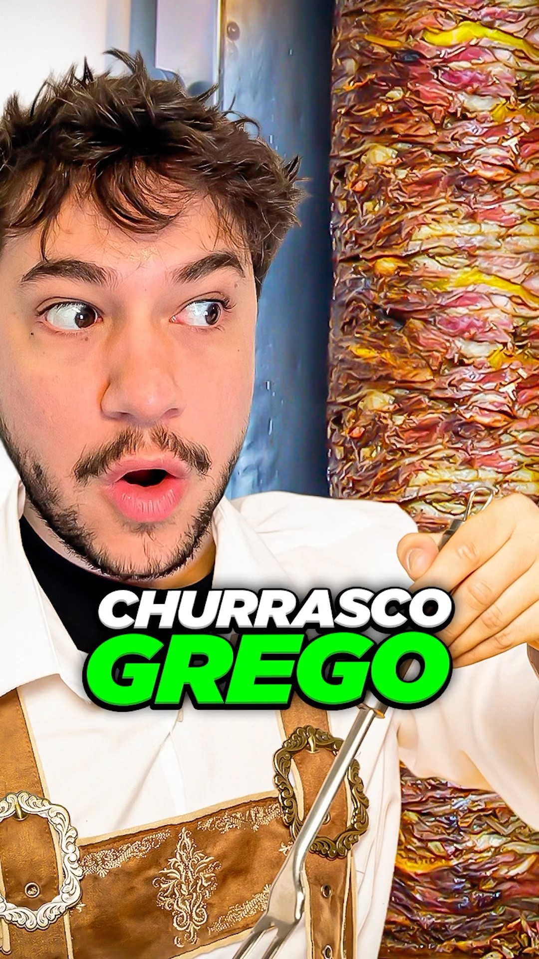 churrasco grego! #livedobrino #humor #MundinhoBrino