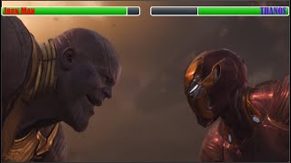 Iron Man vs Thanos With Healthbars