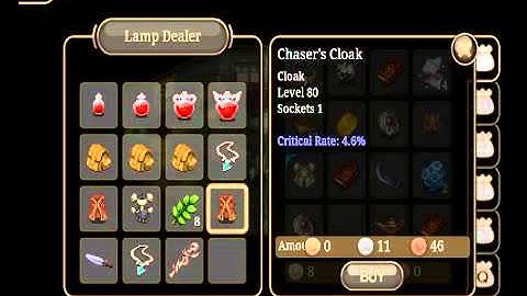 Lamp Dealer Re-roll Tip Hint Trick Cheat - Inotia 4 - RPG Android