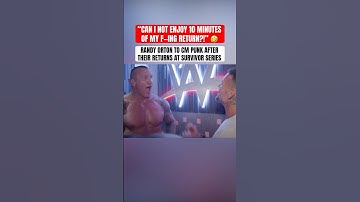 Randy Orton & CM Punk backstage at 2023 Survivor Series 😂 (via @WWE)