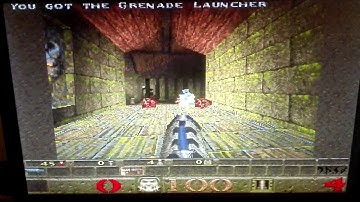 Amiga 3000 booting, launching Quake