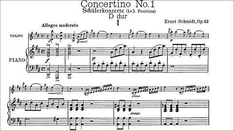 Schmidt, Ernst Violin Concertino No.1, Op.52 for v...