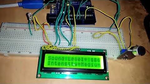 Sound Level and Intensity Meter using Sound Sensor & Arduino