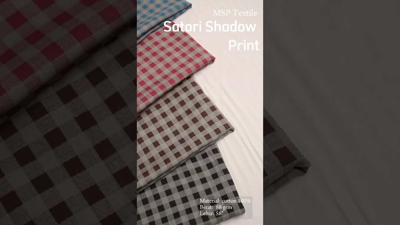 Satori Shadow Print | Bahan Kain Katun by MSP Textile