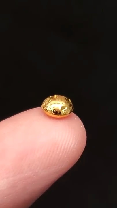 Making a pure gold bead