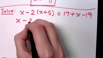 Beginning Algebra - Part 13 (Solving Linear Equations)