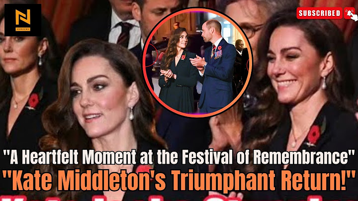 Kate Middleton’s Triumphant Return: A Heartfelt Moment at the Festival of Remembrance