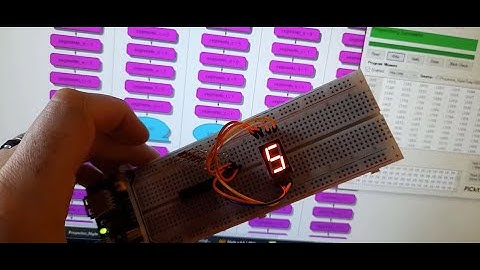 7 Seg. programa PIC16f628A c/ NIPLE básico #3 ★LEDFACIL★