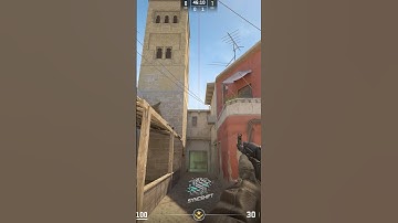 Counter Strike 2 - Mirage B Site Bench Smoke Tactic Lineup #shorts